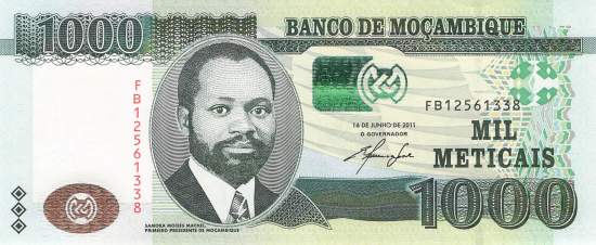 Mosambik p154a 1000 Meticais 2011